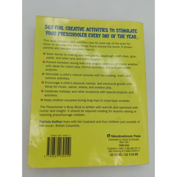 The Preschooler's Busy Book: 365 Creative Games and Activities to Occupy Your 3- - Picture 3 of 7